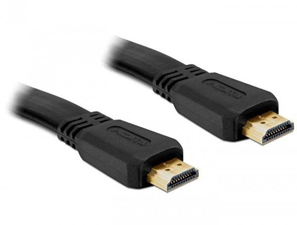 Delock HDMI Cable Flat With Ethernet M/M 5M 4K, 120 HZ
