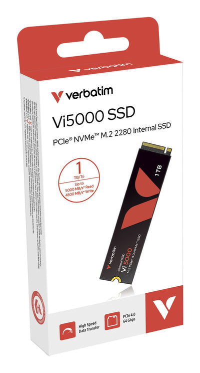Verbatim SSD 1TB, PCIE 4.0, M.2 2280, NVMe, VI5000 31826 — image 1