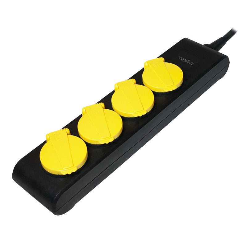 Logilink LPS212 Base Múltiple 1,4M 4 Salidas AC Black Yellow