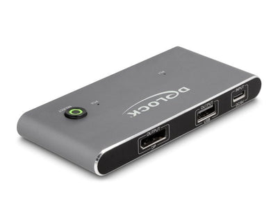 Delock 11487 Switch KVM Usb-c™ a DisplayPort 8K 30 HZ With USB 2.0 — image 1
