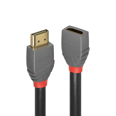 Lindy HDMI 2.0 Cable Extensión 1M, Line Anthra — image 1