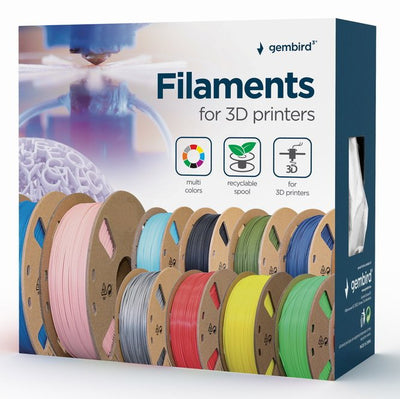 Gembird Bobina Filamento Pla 1.75MM 1KG Natural Colour — image 1