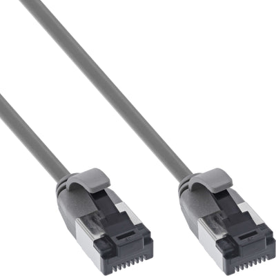 Inline® Network Cable Slim, U/FTP, CAT.8.1, Tpe Halogen-free, Grey 0.5M — image 1