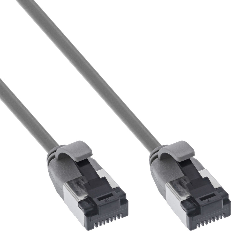 Inline® Network Cable Slim, U/FTP, CAT.8.1, Tpe Halogen-free, Grey 1.5M