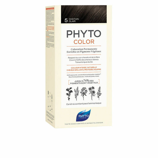 Permanent Colour Phyto Paris Phytocolor 5-castaño claro Nº 5-Castano Claro