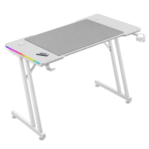 Mars Gaming Desk Gaming Mgd-a 120 RGB White Desk Gaming 120CM / Iluminación RGB USB 5VALFOMBRILLA XXL 80X55 Cm — image 1