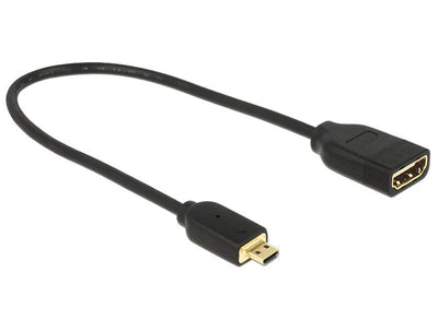 Cable Micro HDMI Male a HDMI Female 2.0 4K 60HZ 20CM Premium Slim — image 1
