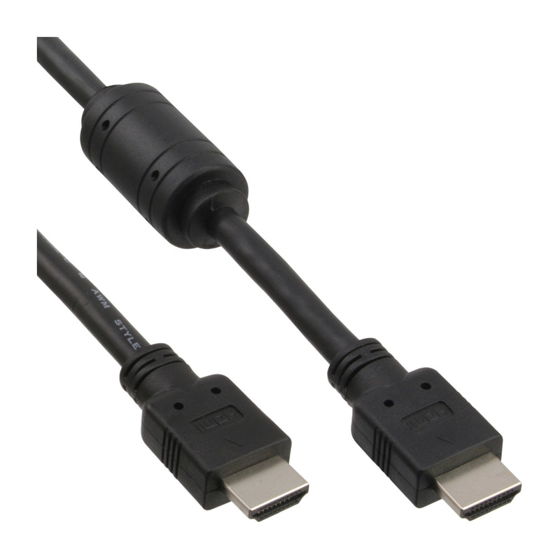 Inline HDMI Cable Male + Inductancia Ferrita Black 5M
