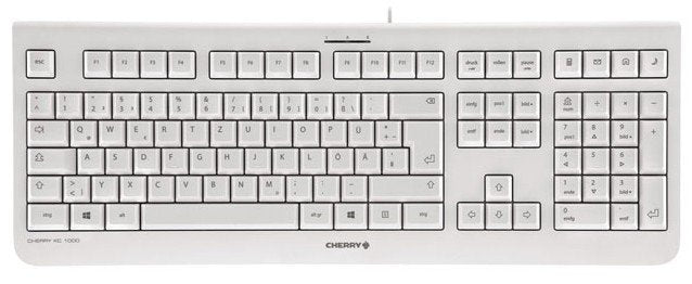 Cherry KC1000 Keyboard Wired Ch 1.80M White/Grey