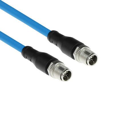 Industrial 5.00 Meters Sensor Cable M12X 8-PIN Male To M12X 8-PIN Male, Superflex Sf UTP Tpe Cable Shielded — image 1
