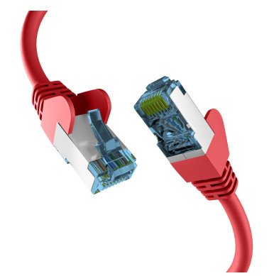 Efb RJ45 Network Cable With CAT.7 Rohcable Red 1M — image 1