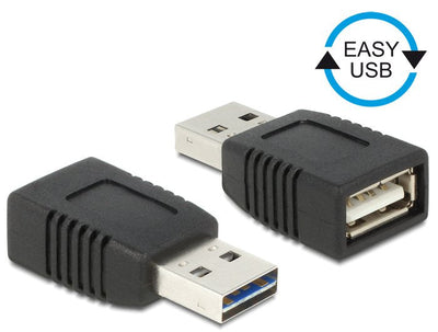 Delock Adapter Easy-USB 2.0-A Male USB 2.0-A Female — image 1