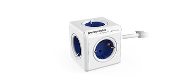 Powercube Power Strip Allocacoc Extended Blue Type F/5 Sockets/Cable Fixed 1.5M/Includes Adapt 1300BL/Deexpc — image 1