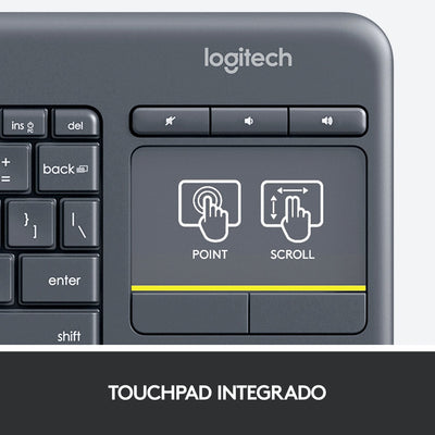 Logitech Keyboard Spanish K400 Plus TV RF Wireless QWERTY — image 1