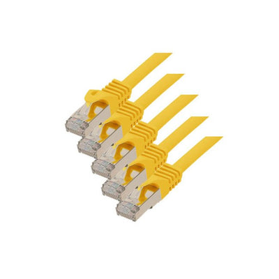 S-conn RJ45-RJ45, M-m, 1M Network Cable Yellow CAT.7 S/FTP (s-STP) — image 1
