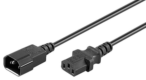 Microconnect PE040615 Cable Transmisión Black 1,5M C13 Acoplador C14 Acoplador — image 1