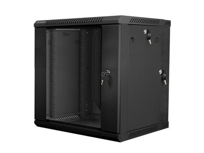 Lanberg Cabinet Rack 19 Double Sección Assembly Wall 12U / 600X600 Autoarmas (paquete Flat Black — image 1