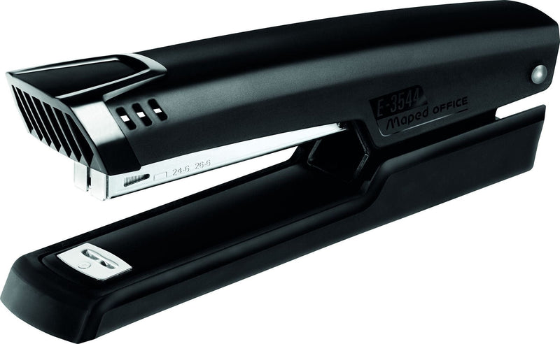 Maped Stapler Desktop Full Strip Essential Metal Staples 24/6 26/6 Black