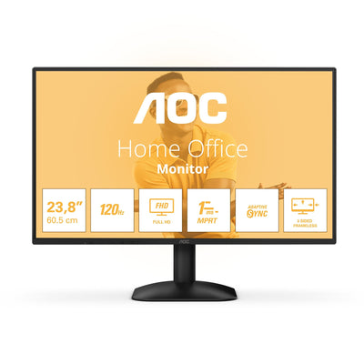 AOC Monitor 23.8 24B31H IPS FHD 120HZ 300CD M2 1MS VGA HDMI Black — image 1