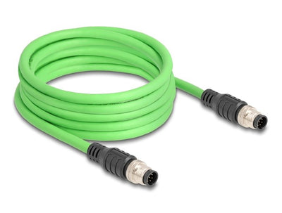 Delock 80414 Cable M12 Codificado a 8 Pin Male a Male Pur (tpu) 5M — image 1