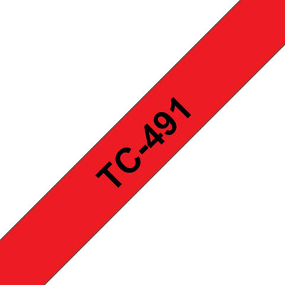 Brother Black Sobre Red Roll (0 9CM) Type Laminated P-touch PT-2000 PT-3000 PT-500 PT-5000 PT-8 — image 1