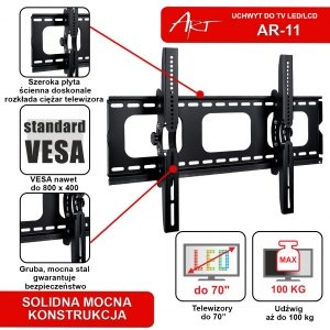 Art Ramt AR-11 LCD AR-11 LCD Black Vertical Adjustment 42-70 100KG