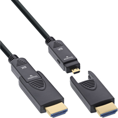 Inline® HDMI Aoc Cable Ultra High Speed Hdmi, 8K4K, Detachable Plug, 10M — image 1