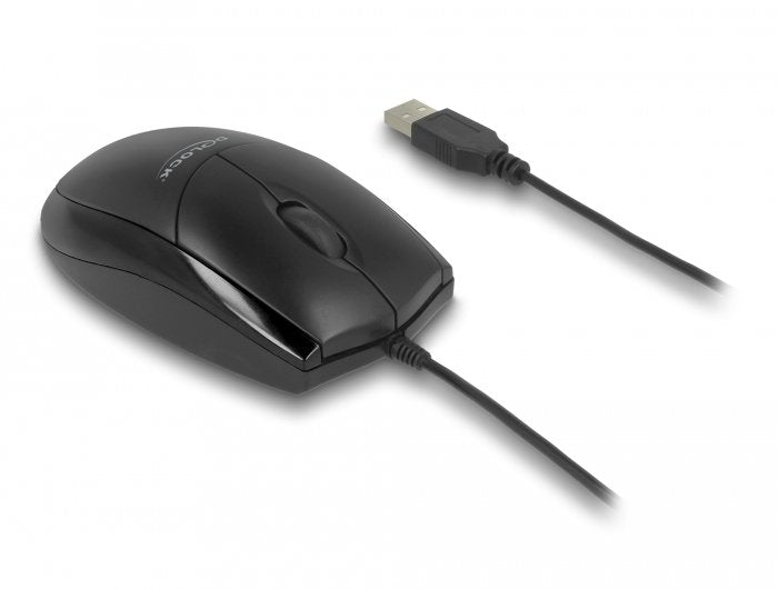 Delock 12106 Mouse Desk USB Óptico - Quiet