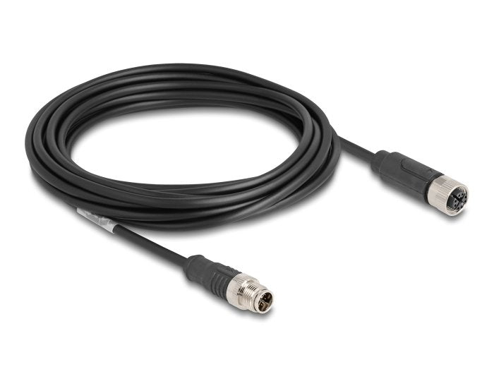 Delock 80862 Cable M12 Codificado X 8 Pin Male a Female Pvc 5M
