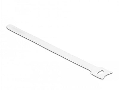 Delock Klett-cablebinder L 200 X B 12MM White 10 Pieces — image 1