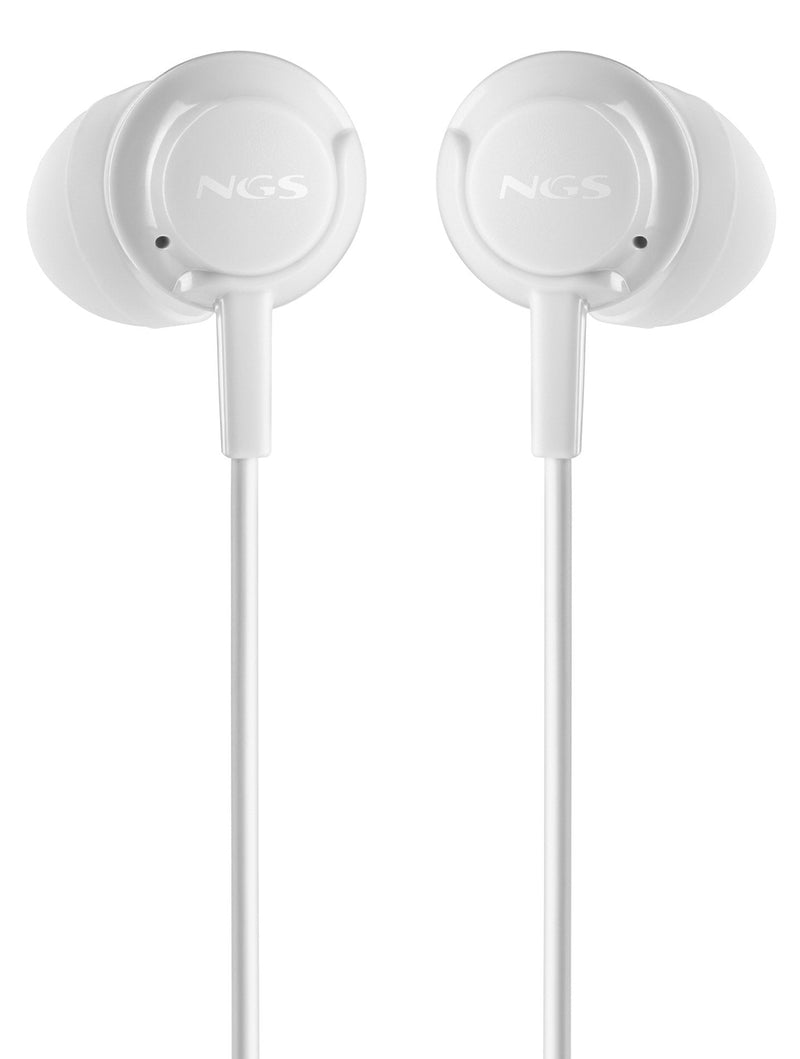 Ngs Headphones Intrauditivos Cross Drift With Microphone Jack 3.5 White