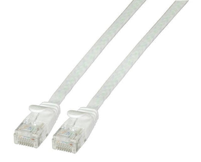 Cable Efb RJ45 Flach Network U UTP, CAT.6A, Pvc, 1M, White — image 1
