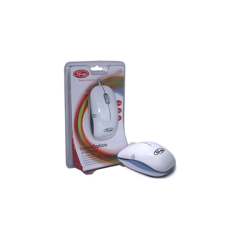 3FREE Mouse Optico USB MCM101/Wb Design White Blue