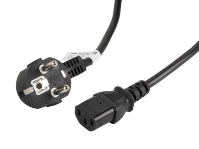 Lanberg Cable Power CA-C13C-11CC-0050-BK Connectors Schuko / IEC320 C13 5 Metres — image 1