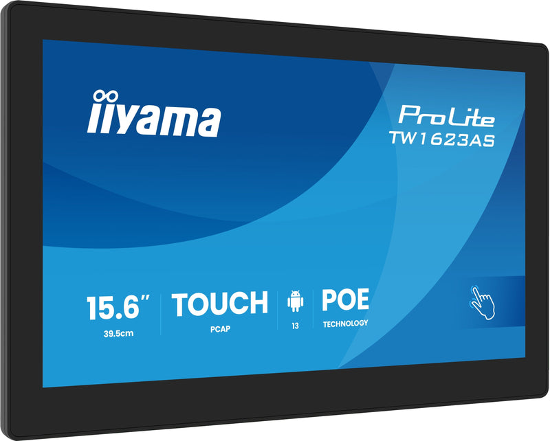Iiyama TW1623AS-B3P Screen Señalización Panel Flat Interactivo 39,6CM (15.6) LED Wi-Fi 450 Cd / M² Full HD Bla