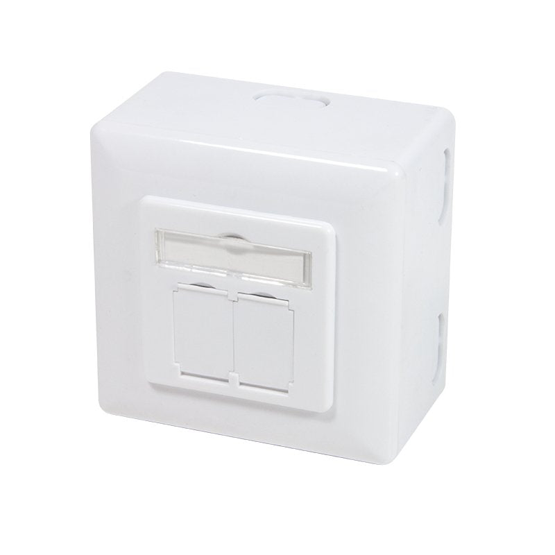 Logilink NP0039 Roseta CAT.6 2x RJ45 White