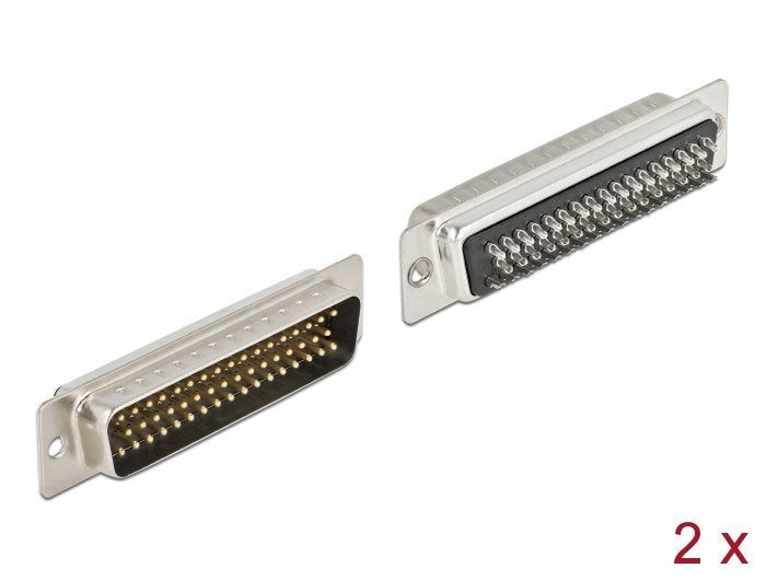 Delock Pin Metal Male D-sub HD 50, Version Soldar, 2 Pieces