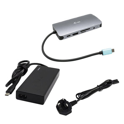 I-tec Dock USB-C Metal Nano HDMI/VGA With LAN + Universal Charger 77W — image 1