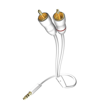 Inakustik 00310005 Cable Audio 5M 3,5MM 2 X Rca White — image 1