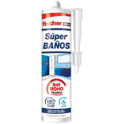 Fischer Super Baños Silicone White Antimoho Without Olor 280ML 563064 — image 1