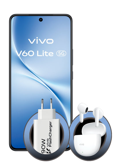 Vivo V60 Lite 5G 6.77 8GB 256GB Black Bundle — image 1