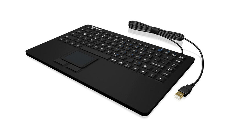 Keysonic Teclado English KSK-5230IN Touchpad USB QWERTY Ee. Uu. Negro