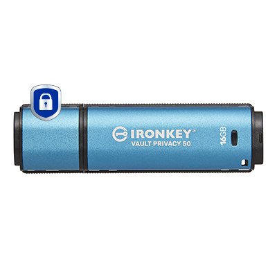 Kingston USB Flash Drive Ironkey Vault Privacy 50 16GB, IKVP50/16GB — image 1