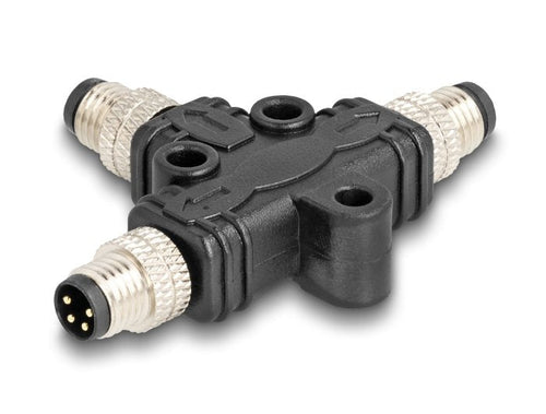M8 T-splitter A-kodiert 4 Pin 1 X Connector Male a 2 X Connector Male Connection Paralelo — image 1