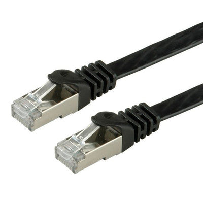Value Network Cable KAT.6 Class And FTP Extra-flach Black 3M — image 1