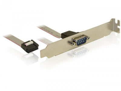 Delock 82768 Cable Serie Grey 0,4M DB9 M — image 1