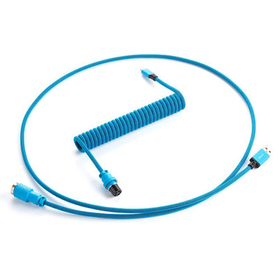 Cablemod Pro Coiled Keyboard Cable Micro-usb a USB Type a, Spectrum Blue - 150CM — image 1
