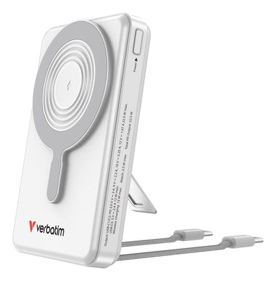 Verbatim Charge'n'go Power Bank 2C & Display 10000MAH Silver — image 1