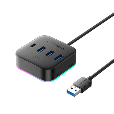 Vention Hub USB 3.0 Chzbc 3x USB 1x USB Type-c 1x USB Type-c Pd — image 1