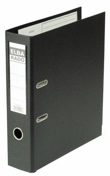 Elba Ring Binder Lever Rado Lomo 80MM A4 Forrado Pvc Black — image 1